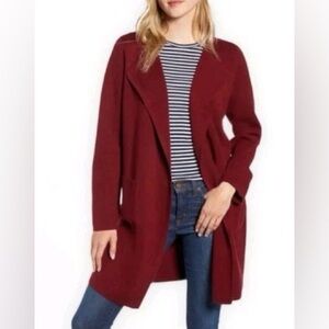 J.CREW Juliette collarless sweater-blazer